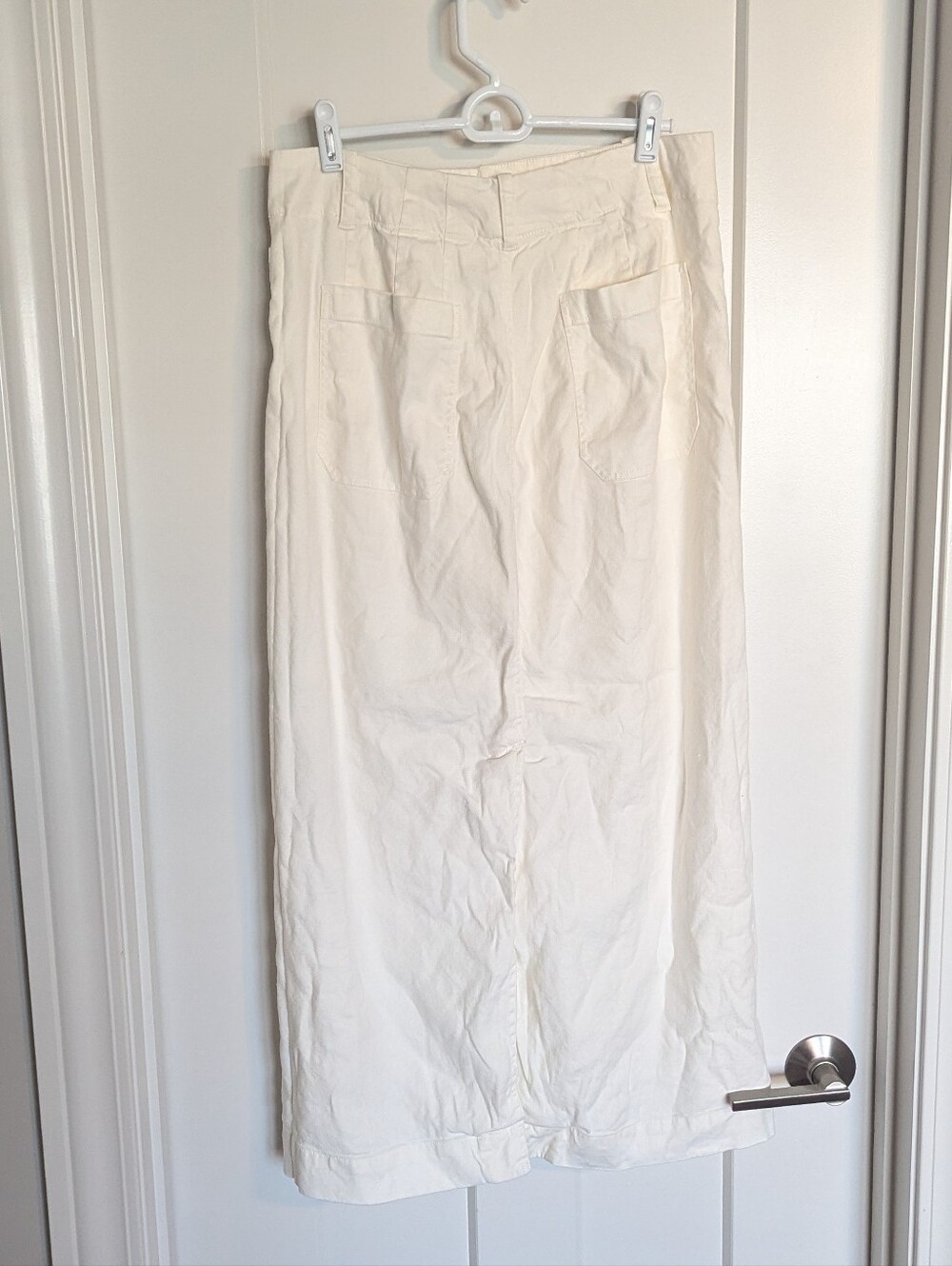 Maeve Colette Linen Blend Maxi Skirt - Off White sz M - Picture 5 of 9